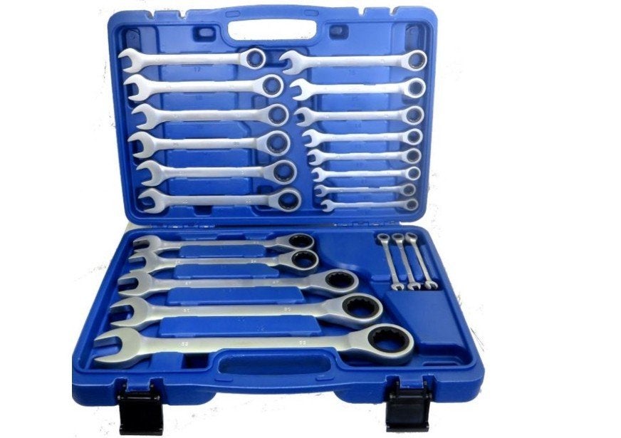 Stahlkaiser Ringratel-steeksleutel set 22 dlg 6-32mm.Nieuw!!, Auto diversen, Ophalen, Nieuw