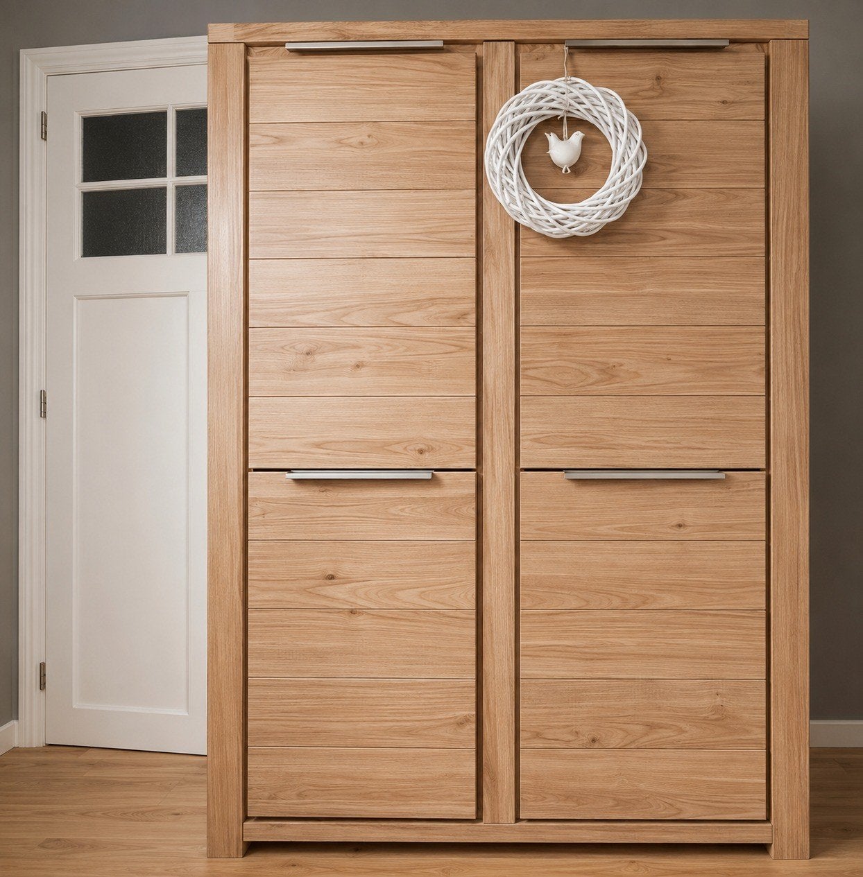 Belle armoire en bois naturel, Enlèvement