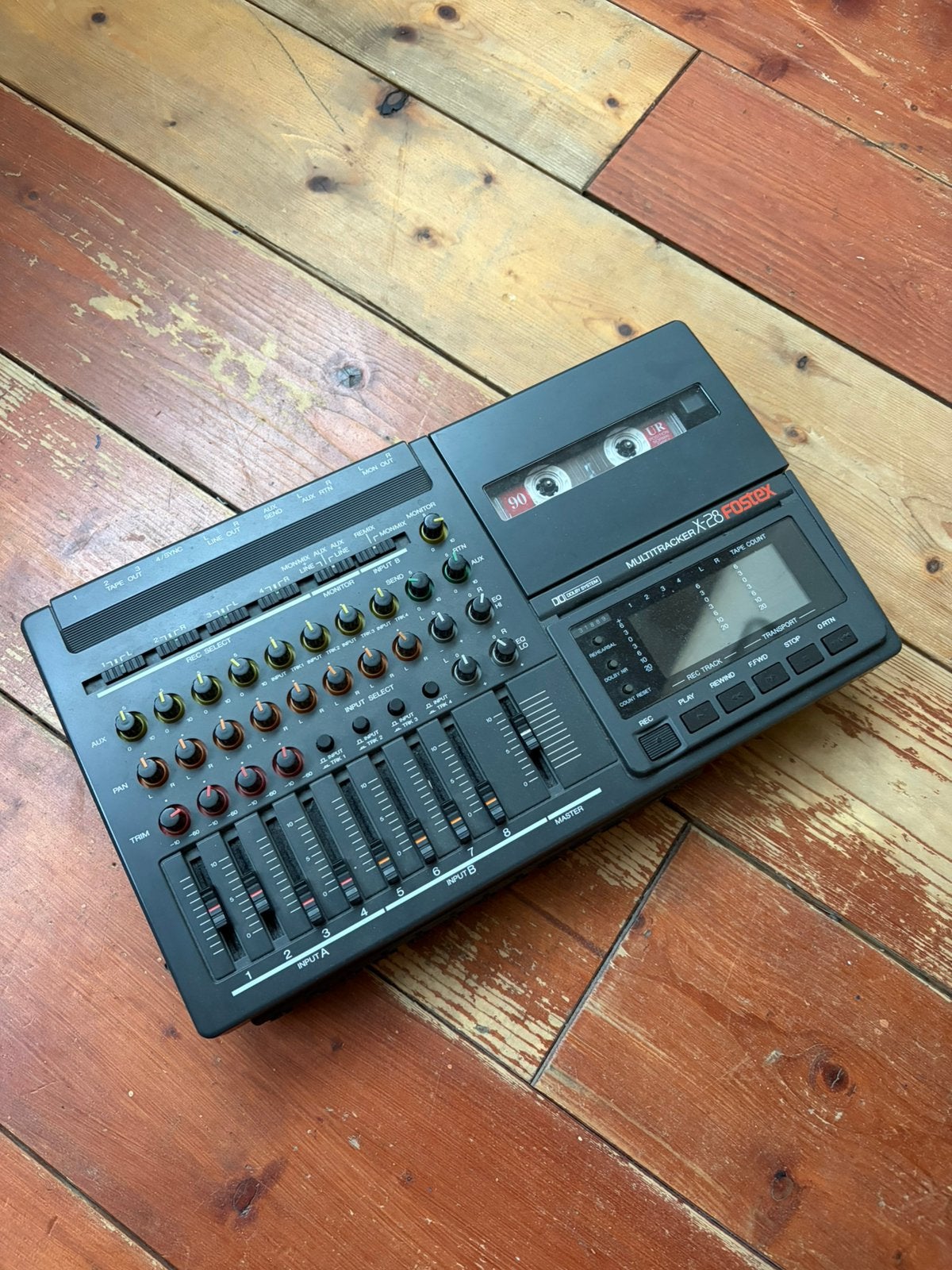 Fostex X28 Multitrack Cassette Recorder, Muziek en Instrumenten, Ophalen of Verzenden, Gebruikt, Minder dan 5 kanalen, Microfooningang