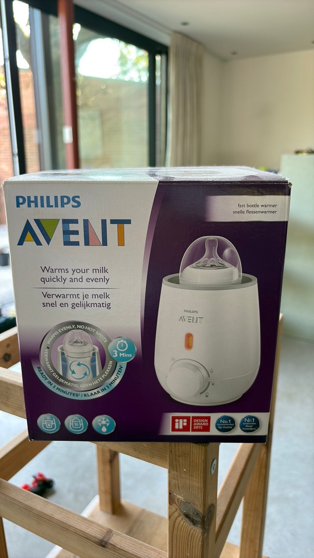 Flessenwarmer Philips Avent - 1 keer gebruikt, Kinderen en Baby's, Ophalen, Zo goed als nieuw, Philips Avent