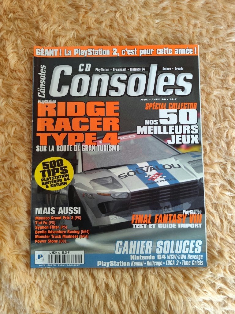 Magazine CD Consoles N50 04/1999 RidgeRacer Type4 FFVIII PS2, Ophalen of Verzenden, Gelezen, Divers auteurs