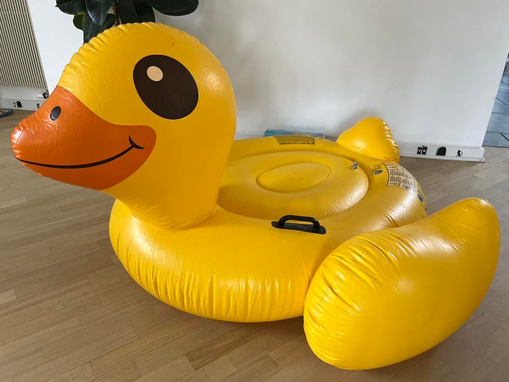 opblaasbare eend voor kinderen voor zwembad/zee, Ophalen of Verzenden, Zo goed als nieuw