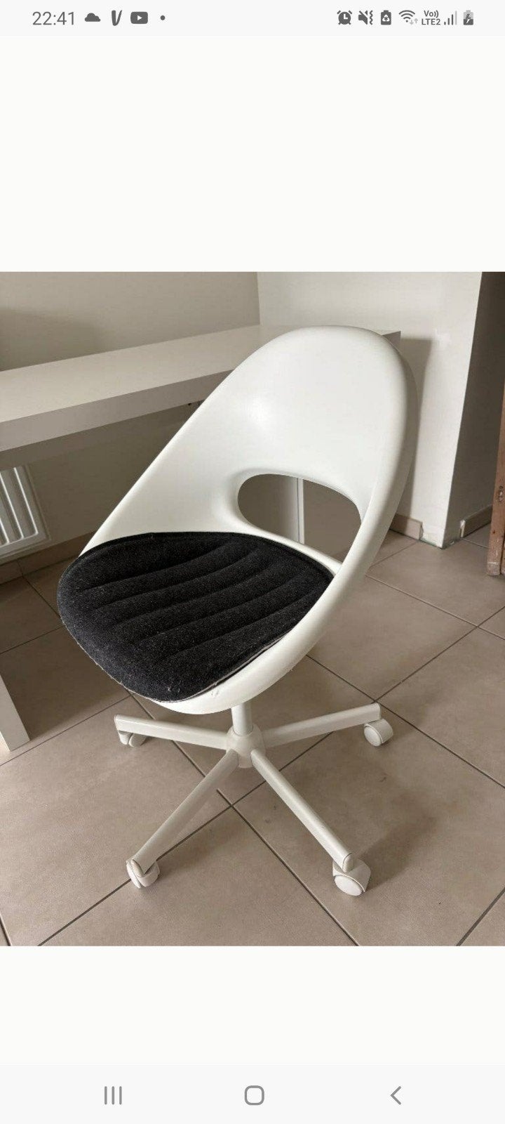 Ikea stoel, Ophalen, Wit