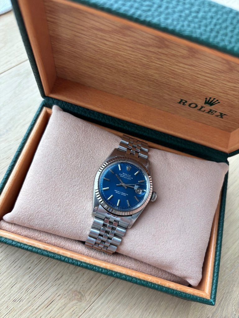 Rolex Datejust 1601 box included, Handtassen en Accessoires, Horloges | Heren, Staal, Gebruikt, Polshorloge, Ophalen of Verzenden