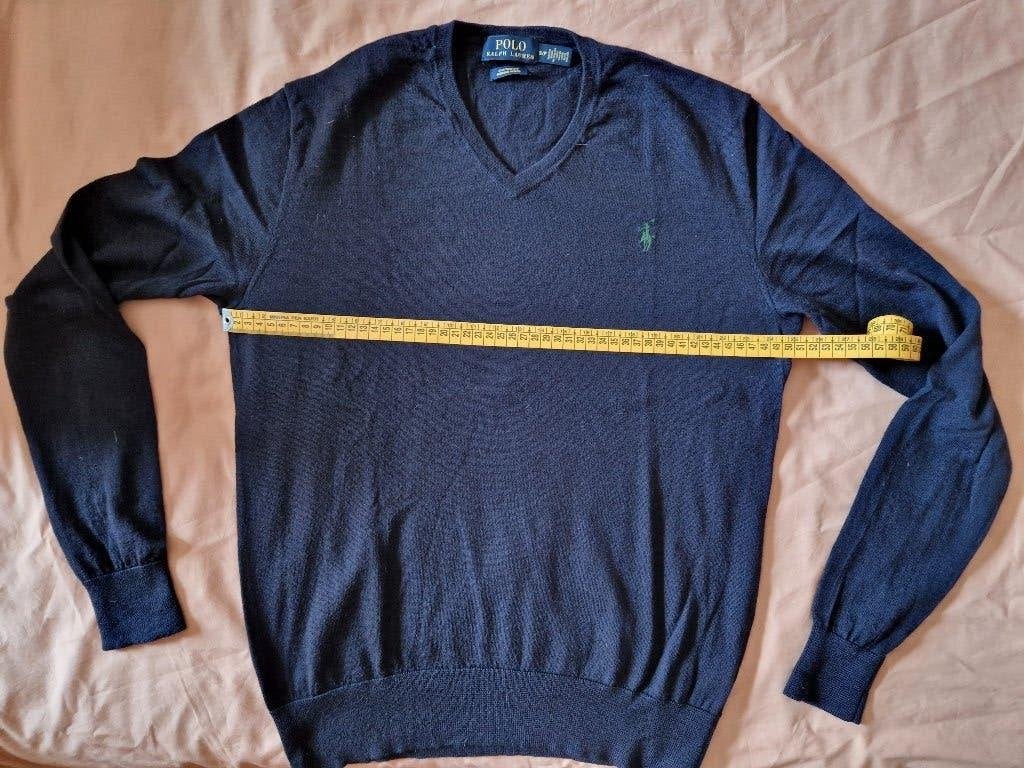 V-hals trui Ralph Lauren - maat S, Kleding | Heren, Truien en Vesten, Ralph Lauren polo, Blauw, Ophalen of Verzenden, Zo goed als nieuw