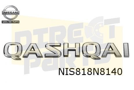 Nissan Qashqai embleem tekst ''Qashqai'' achterklep Originee, Neuf, -, -, -