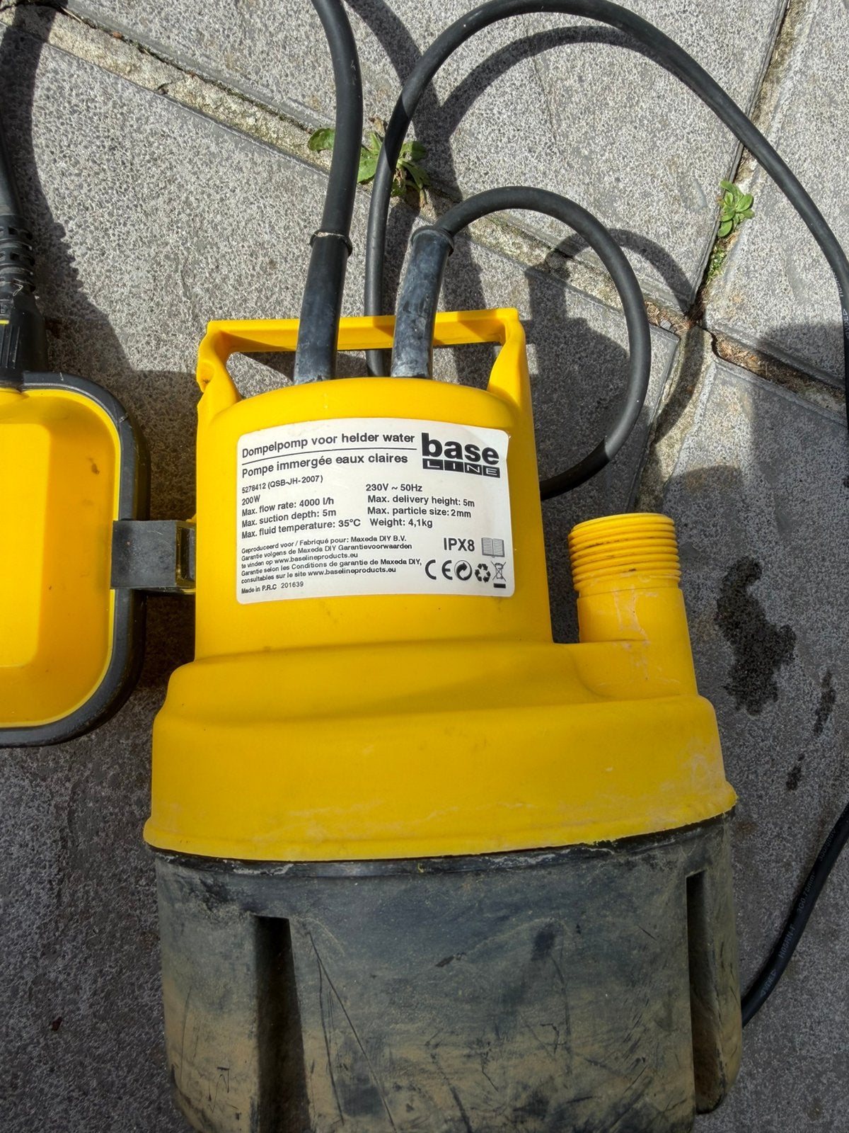 Dompelpomp base line, Ophalen, Gebruikt, Elektrisch, Dompelpomp