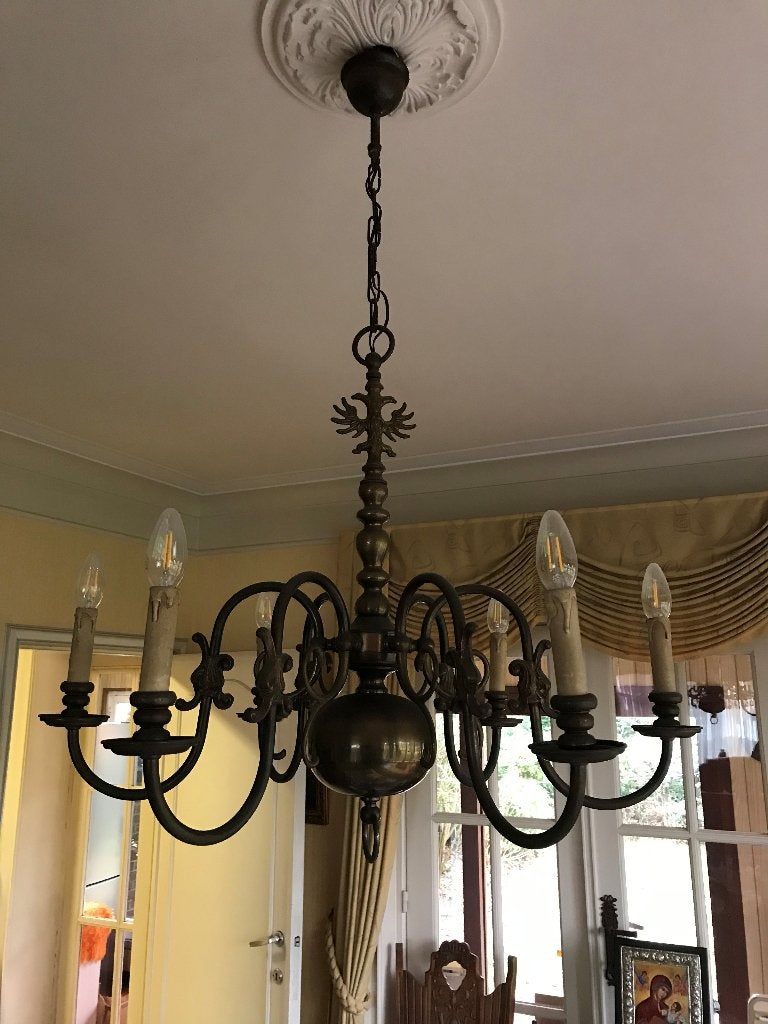 lustre, Antiek look, Comme neuf, Enlèvement, E14 (petit)