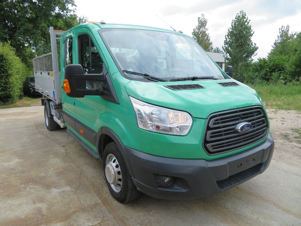 Ford Transit - Dubbel cabine kipper - 67.812km - 2017 - €6b, Auto's, 4 deurs, Achterwielaandrijving, 1995 cc, Euro 6