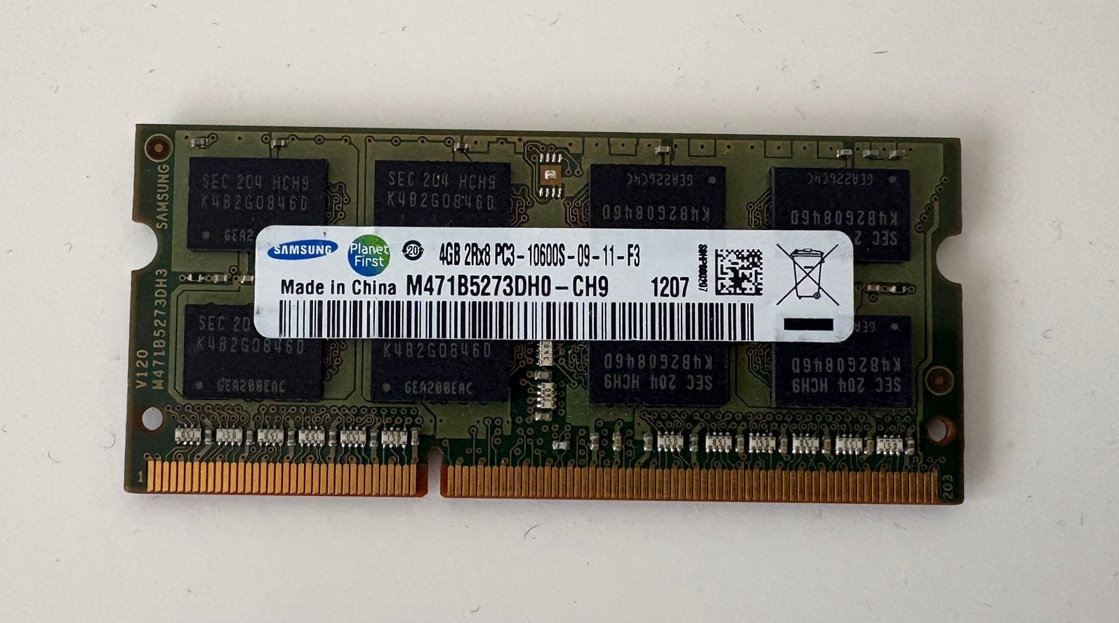 RAM pour laptop, DDR3 4GB Samsung, Enlèvement ou Envoi, DDR3, Comme neuf, Laptop