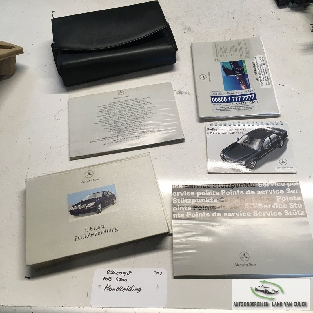 Mercedes S500 5.0 automaat 2001 25000098  Handleiding, Enlèvement ou Envoi