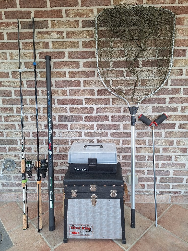 Lot forel/witvis gerief., Watersport en Boten, Ophalen, Molen
