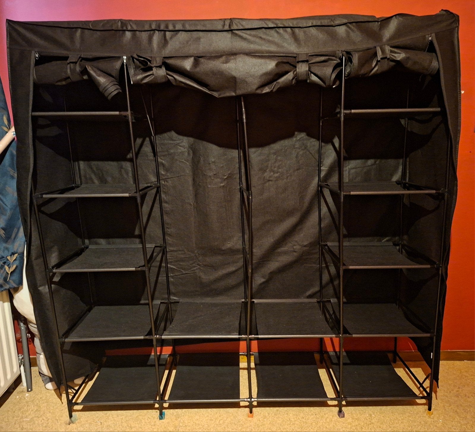Stoffen kleerkast te koop, Huis en Inrichting, Kunststof, Gebruikt, 150 tot 200 cm, 150 tot 200 cm