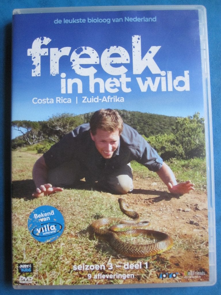 Freek in het Wild: Costa Rica/Zuid-Afrika, Cd's en Dvd's, Dvd's | Documentaire en Educatief, Alle leeftijden, Natuur, Zo goed als nieuw