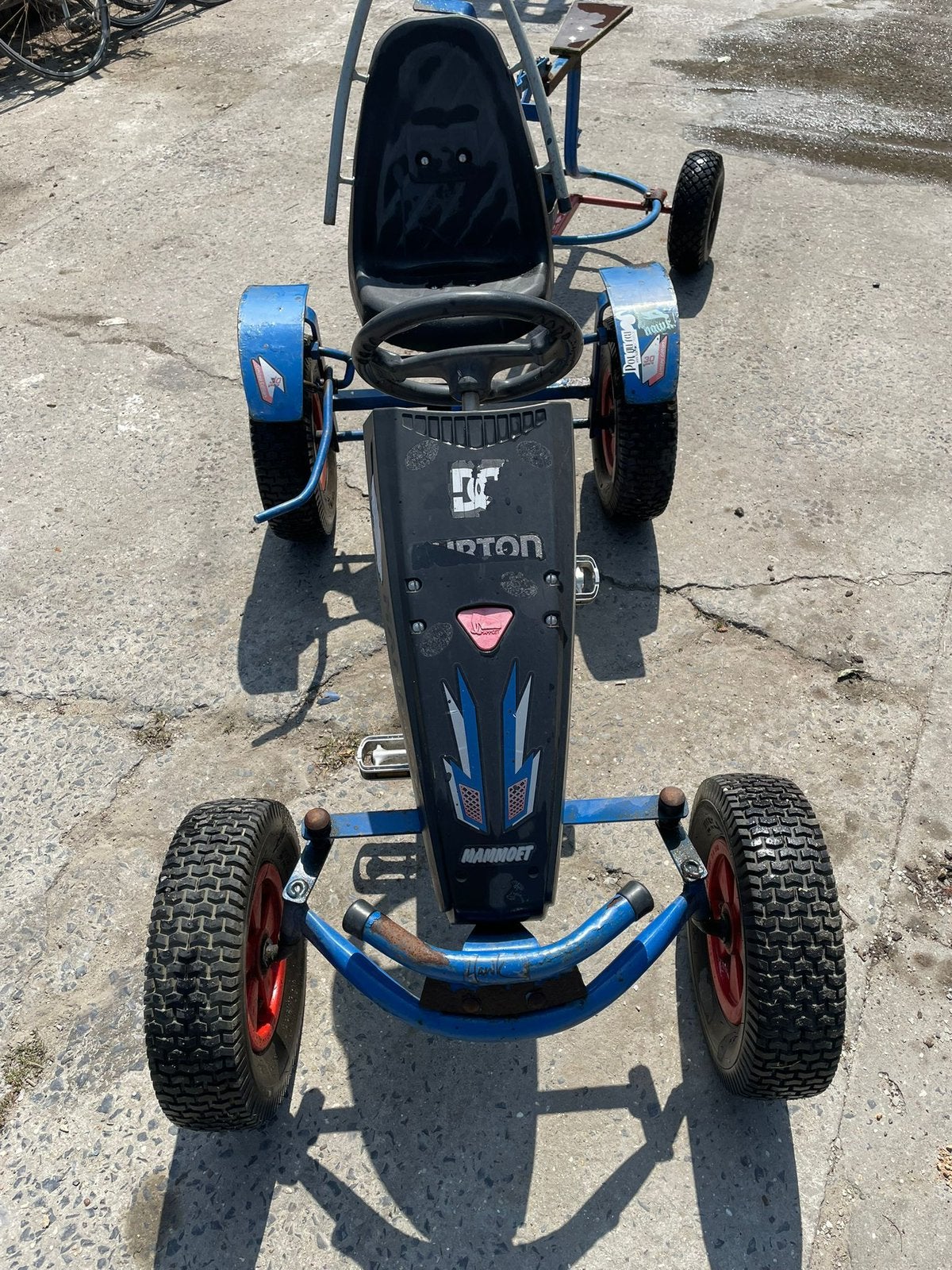 Berg go-kart / skelter met aanhangwagen/ kraantje, Ophalen, Zo goed als nieuw, Berg