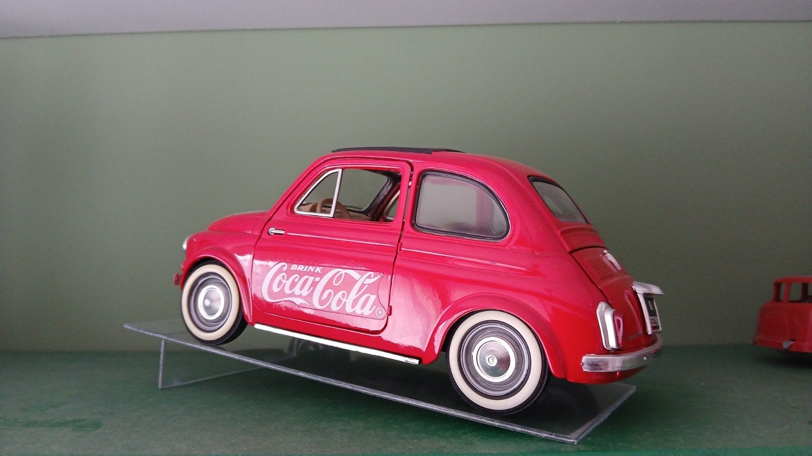 Solido FIAT 500 Coca Cola 1/18, Hobby & Loisirs créatifs, Enlèvement ou Envoi, Solido