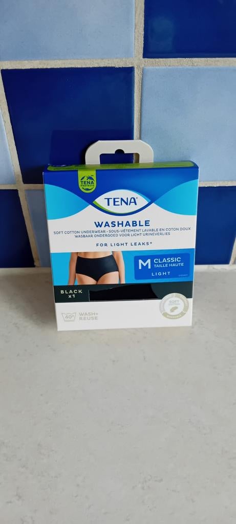 Afwasbaar zwart slipje van Tena maat M, Diversen, Ophalen of Verzenden, Nieuw