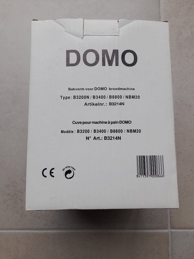 Bakvorm voor broodbakmachine DOMO + kneedhaak, Electroménager, Machines à pain, Enlèvement ou Envoi, Comme neuf