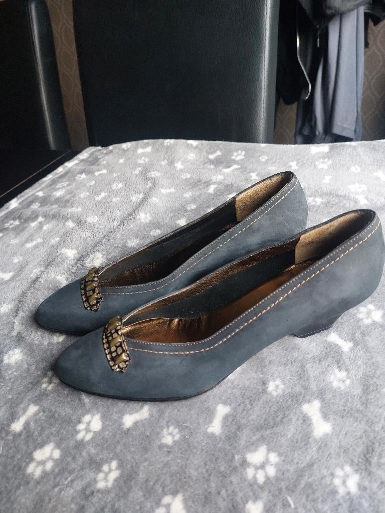 Escarpins Vera Pelle taille 41, Enlèvement ou Envoi, Comme neuf, Vera Pelle, Bleu