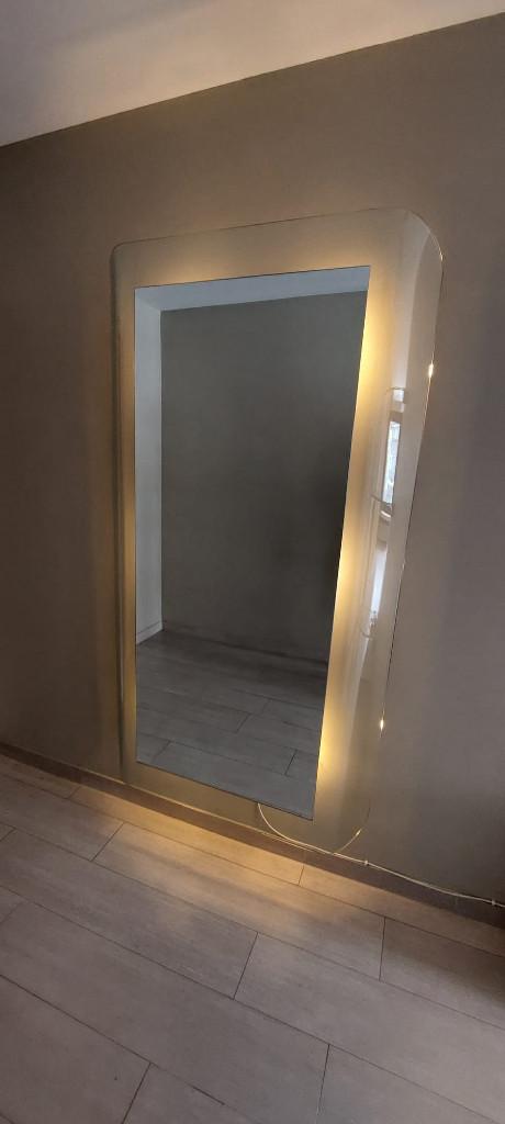 Fiam' Italia designspiegel met verlichting, Ophalen, Gebruikt