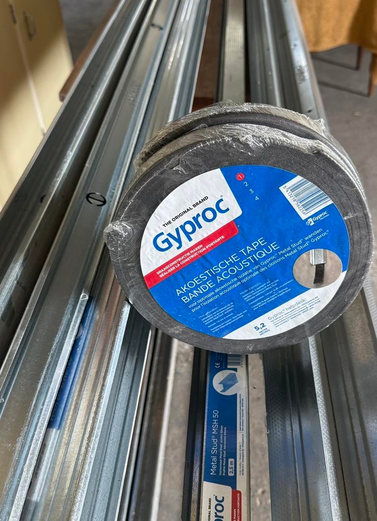 Gyproc profielen nieuw ,16 stuks + 2 rollen akoestische tape, Enlèvement, Neuf