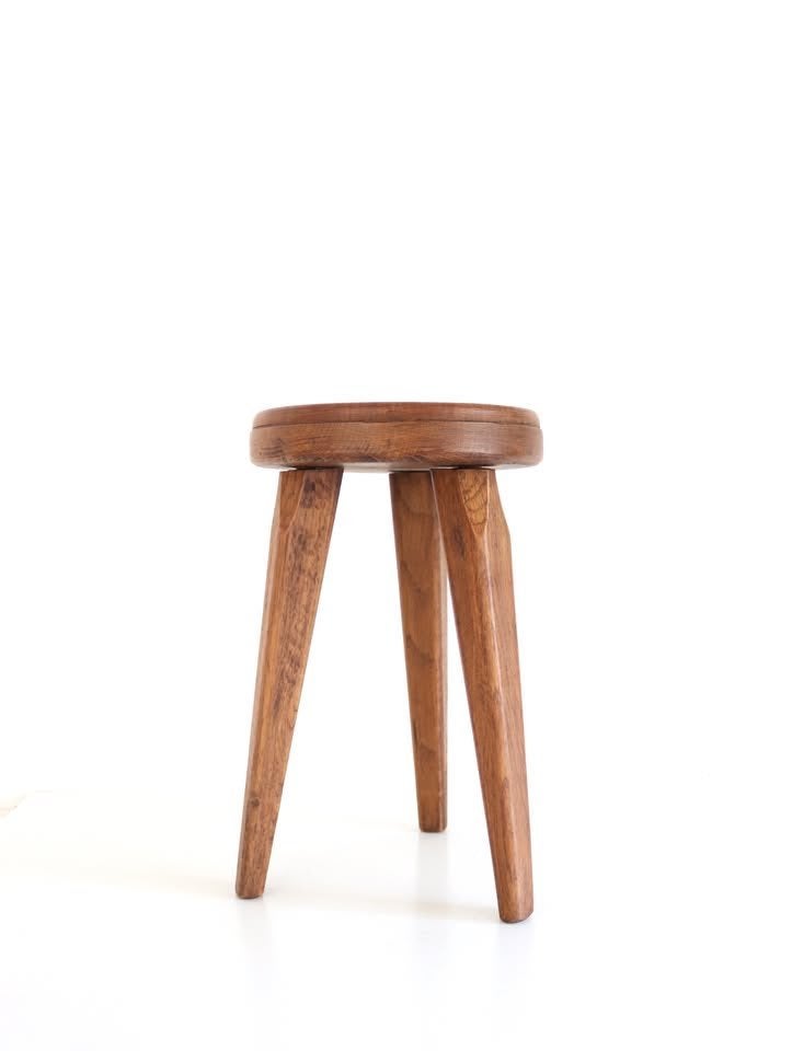 Vintage krukje / Houten plantentafeltje, Ophalen of Verzenden
