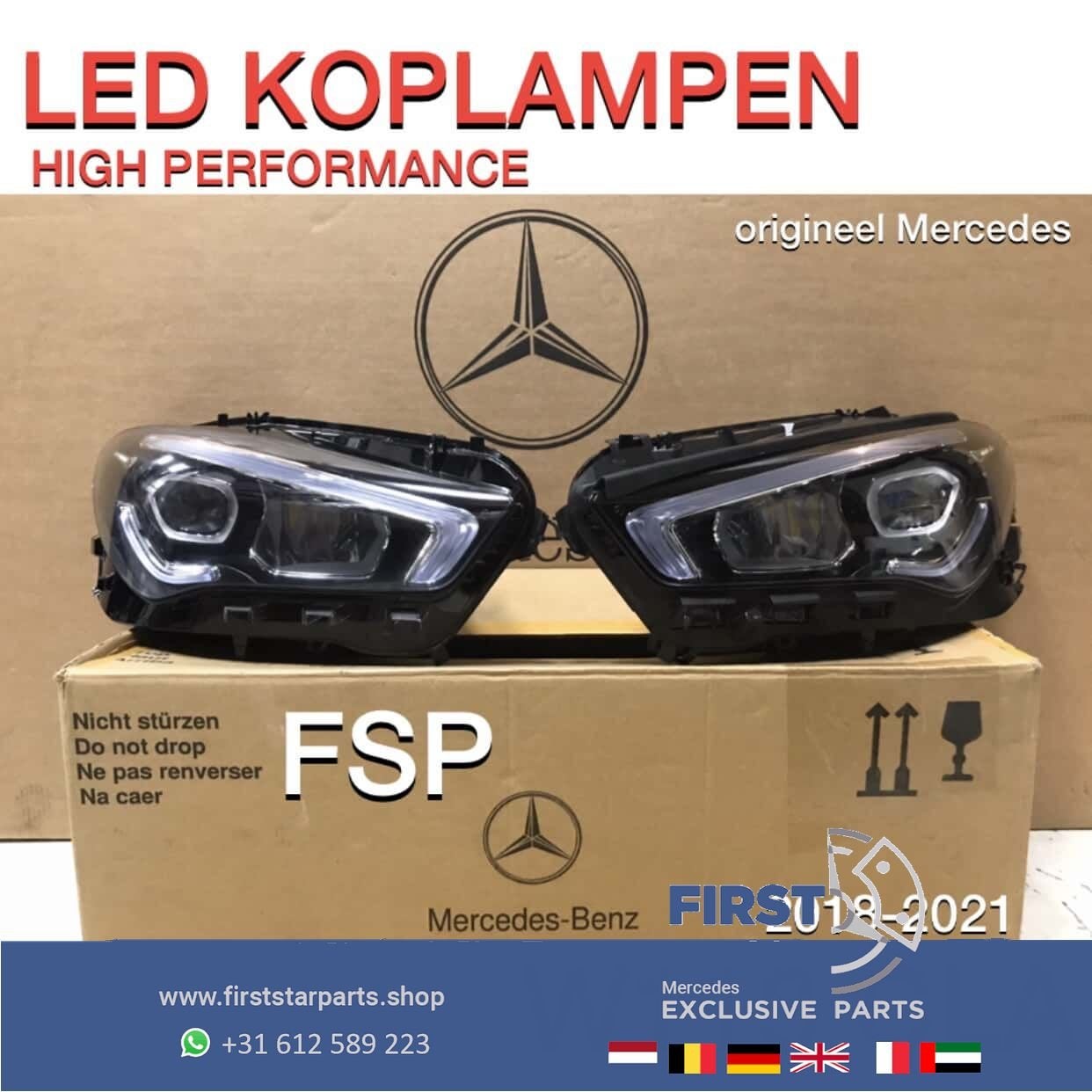 W118 LED High Performance KOPLAMPEN Mercedes CLA 2018-2021 L, Gebruikt, -, Ophalen of Verzenden, -