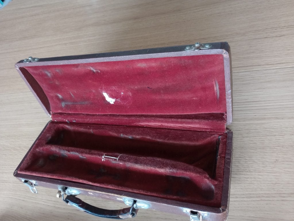 Oude klarinet, Bes-klarinet, Gebruikt, Ophalen of Verzenden, Met koffer