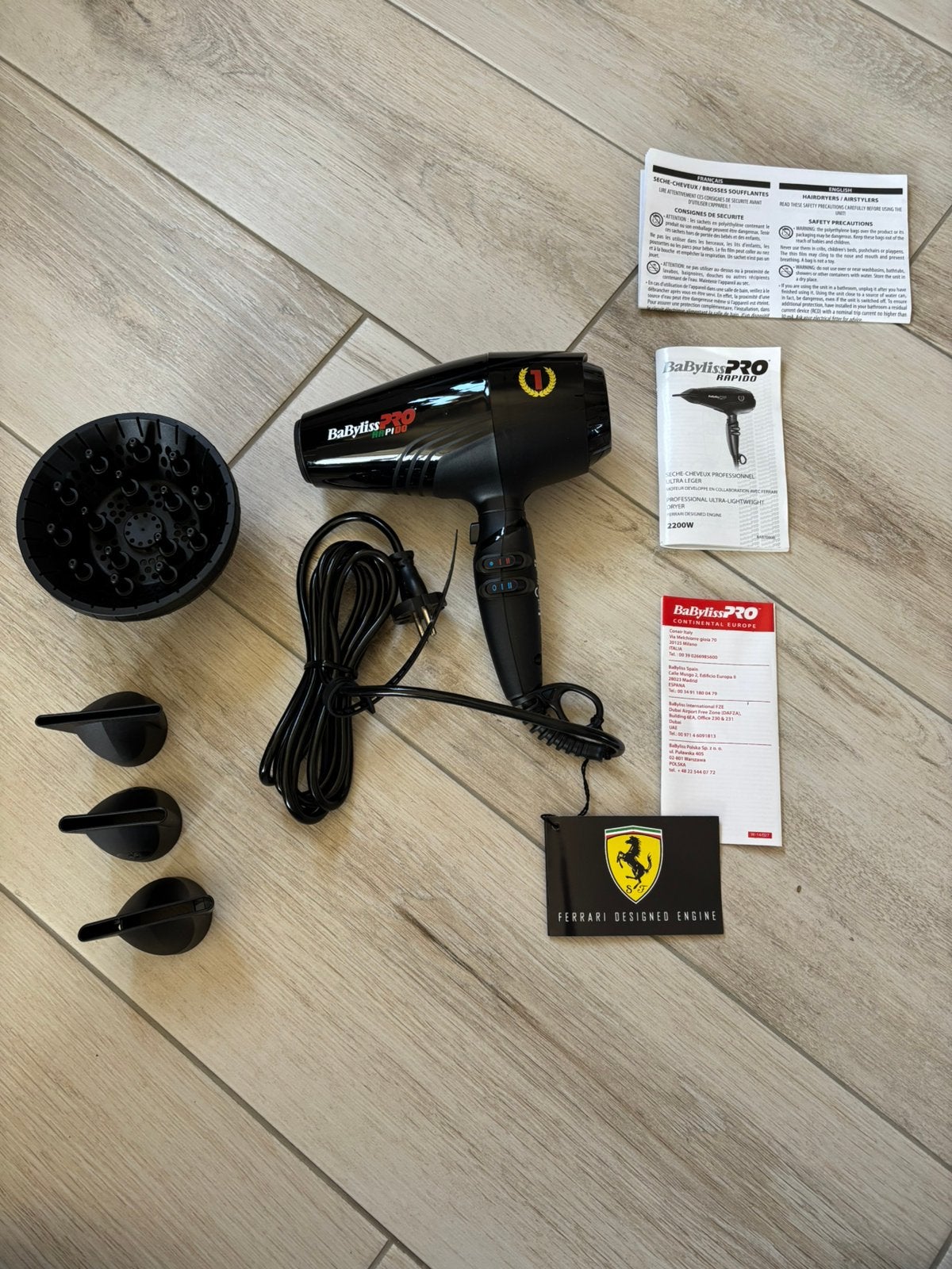Sèche-cheveux Babyliss Pro Rapido x Ferrari, Enlèvement ou Envoi, Neuf, Sèche-cheveux