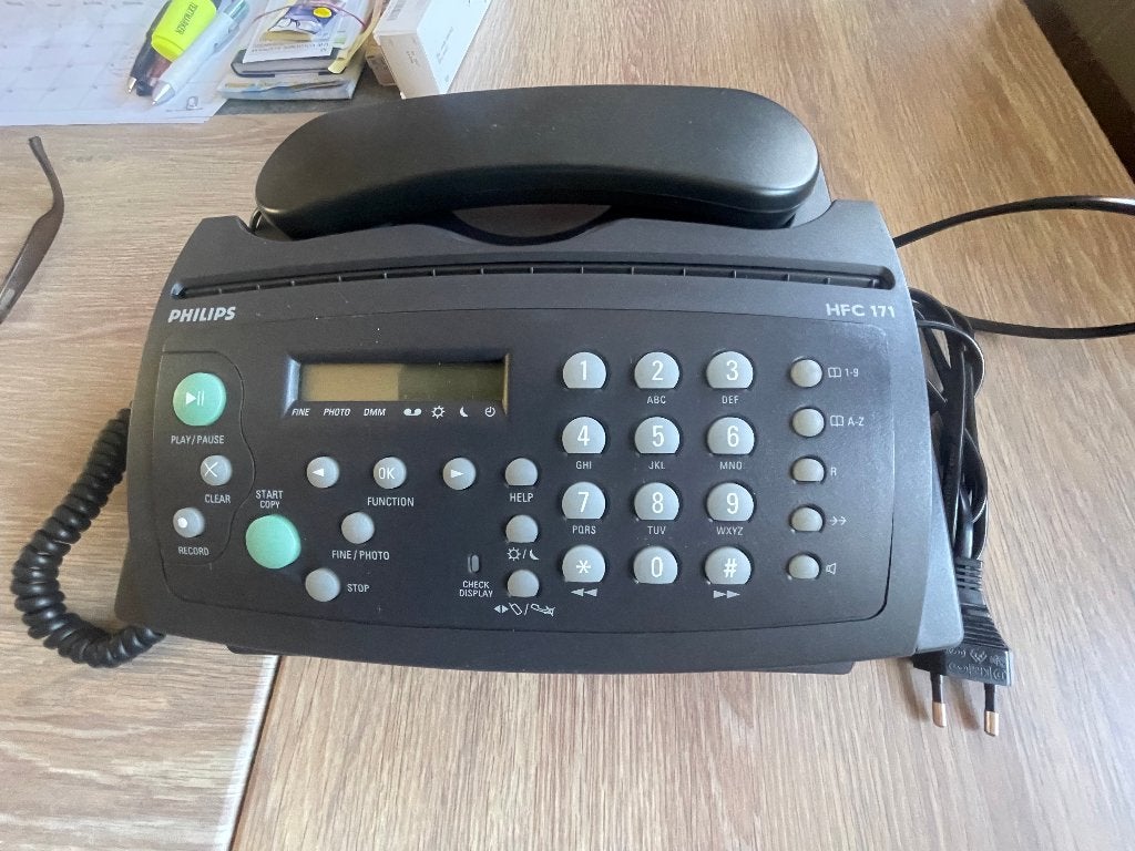 Telefoon+Fax toestel, Télécoms, Fax, Enlèvement, Utilisé, Fax