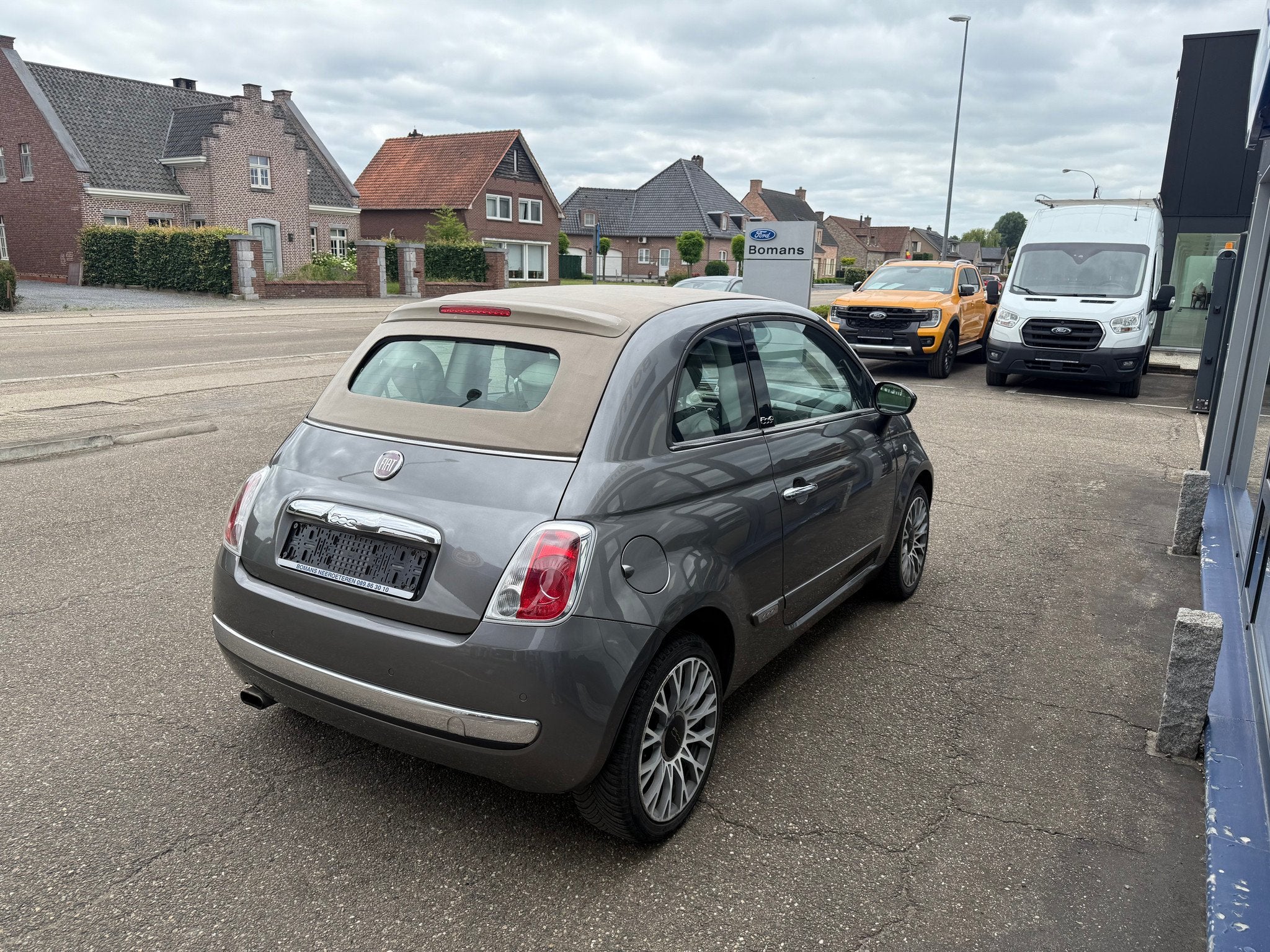 Fiat 500 Cabrio 0.9I Twinair 86PK M5, Autos, Fiat, Cuir, Euro 5, Achat, 63 kW
