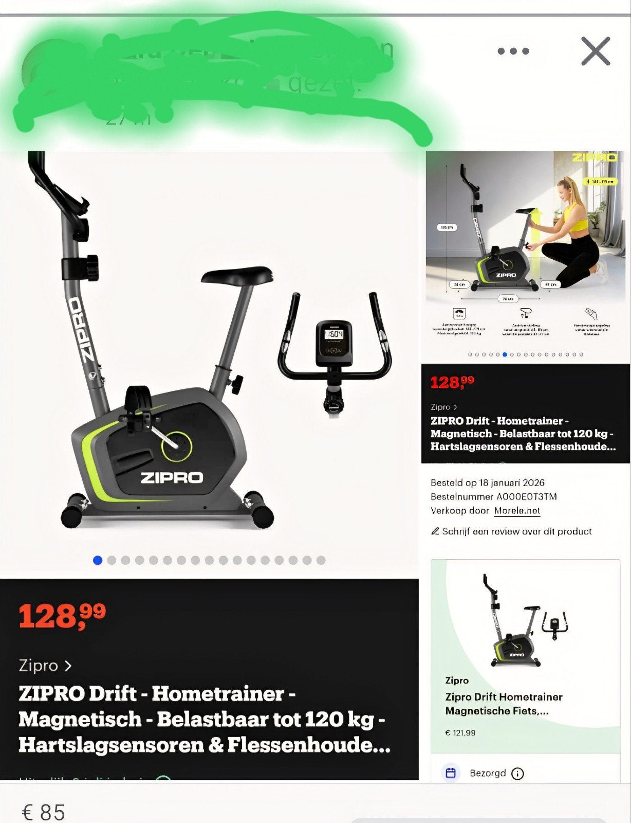 hometrainer splinternieuw, Sport en Fitness, Ophalen, Hometrainer