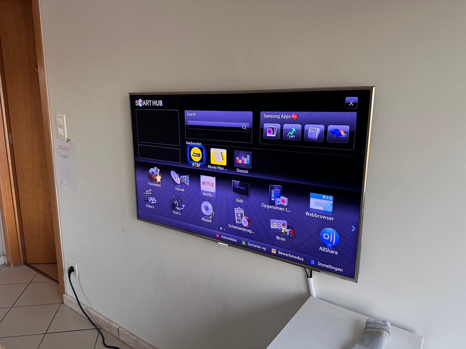 Samsung UE46D8000 — 46” Full HD 3D Smart TV + toebehoren, Audio, Tv en Foto, Televisies, Ophalen, 100 Hz, Samsung, 100 cm of meer