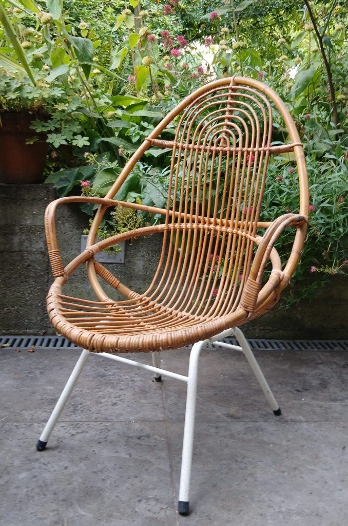 vintage rotan stoel, Ophalen