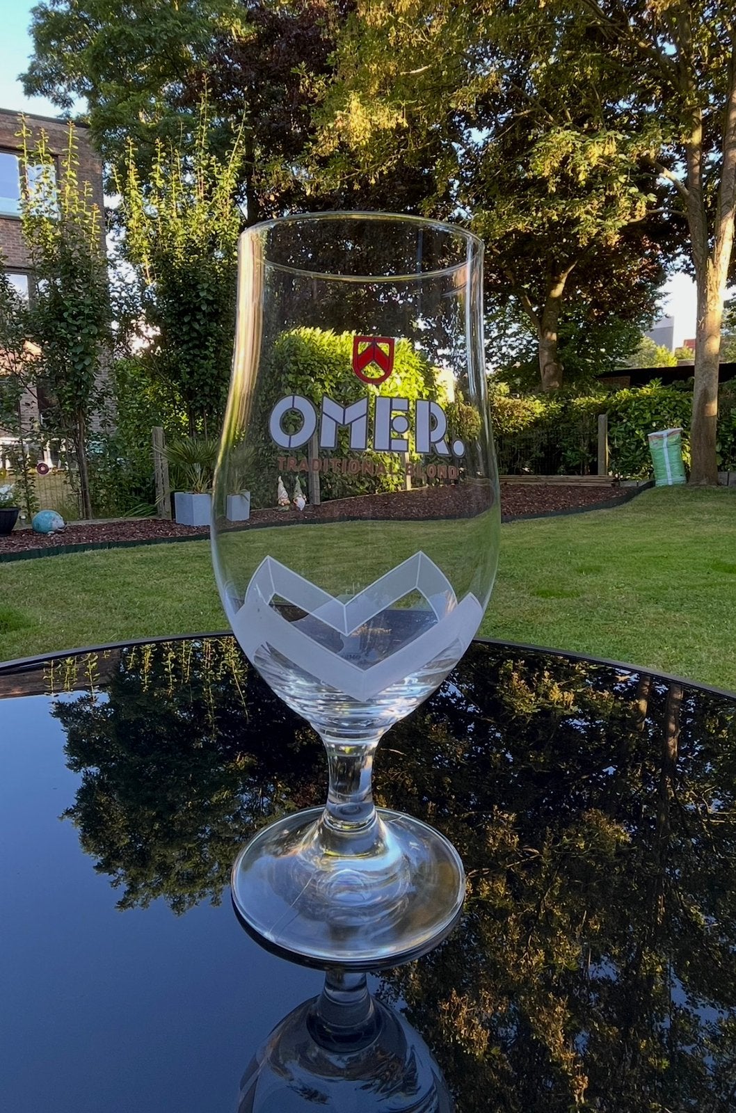 Omer - 33cl glas zonder logo in voet, Ophalen of Verzenden, Zo goed als nieuw
