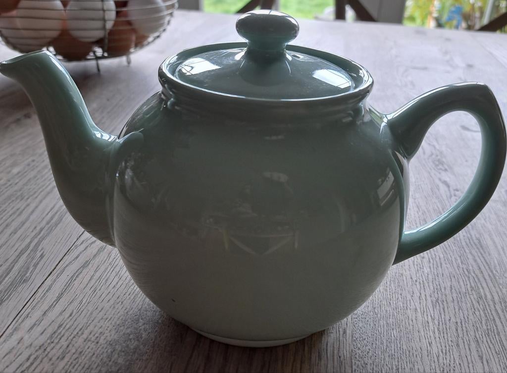 Theepot Sadler England mintgroen, Ophalen of Verzenden