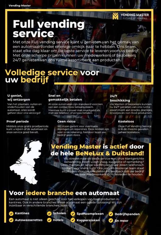 Full Service Vending | Gratis vendingmachine op locatie, Enlèvement, Neuf