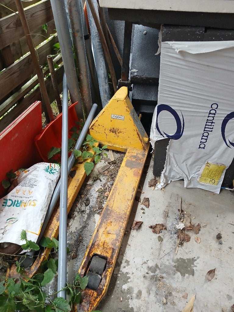 Transpalette, Doe-het-zelf en Bouw, Palletwagens en Pompwagens, Ophalen, Gebruikt