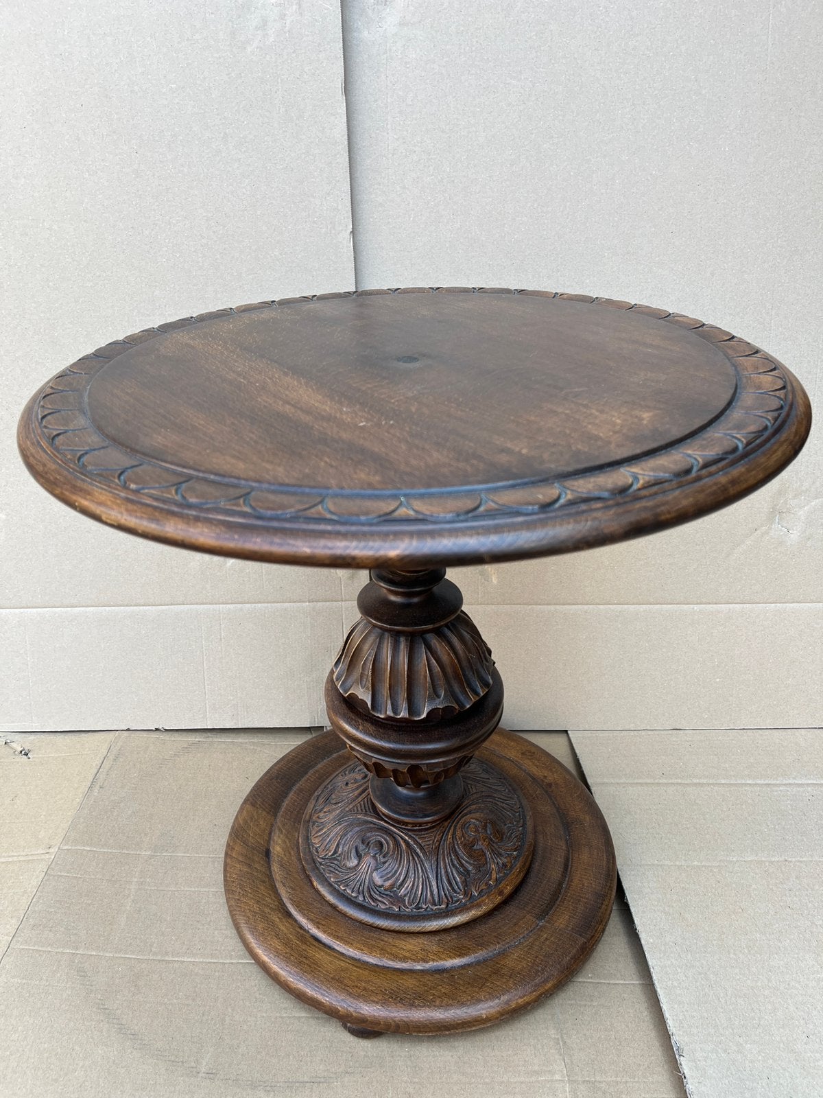 Retro houten bijzettafel, Huis en Inrichting, Woonaccessoires | Etagères, Ophalen, Zo goed als nieuw