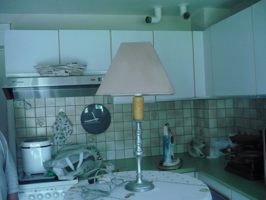 Tinnen lamp, Ophalen