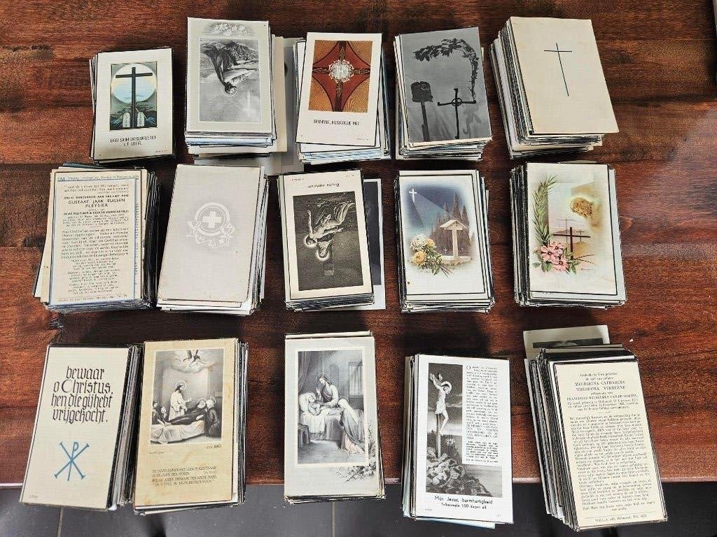 1434 doodsprentjes 1950-2000, gans België, Ophalen of Verzenden, Bidprentje