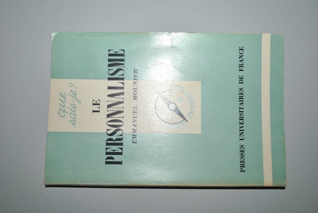 Personnalisme E. Mounier Que sais-je? 1978 Bon état, Enlèvement ou Envoi, Utilisé