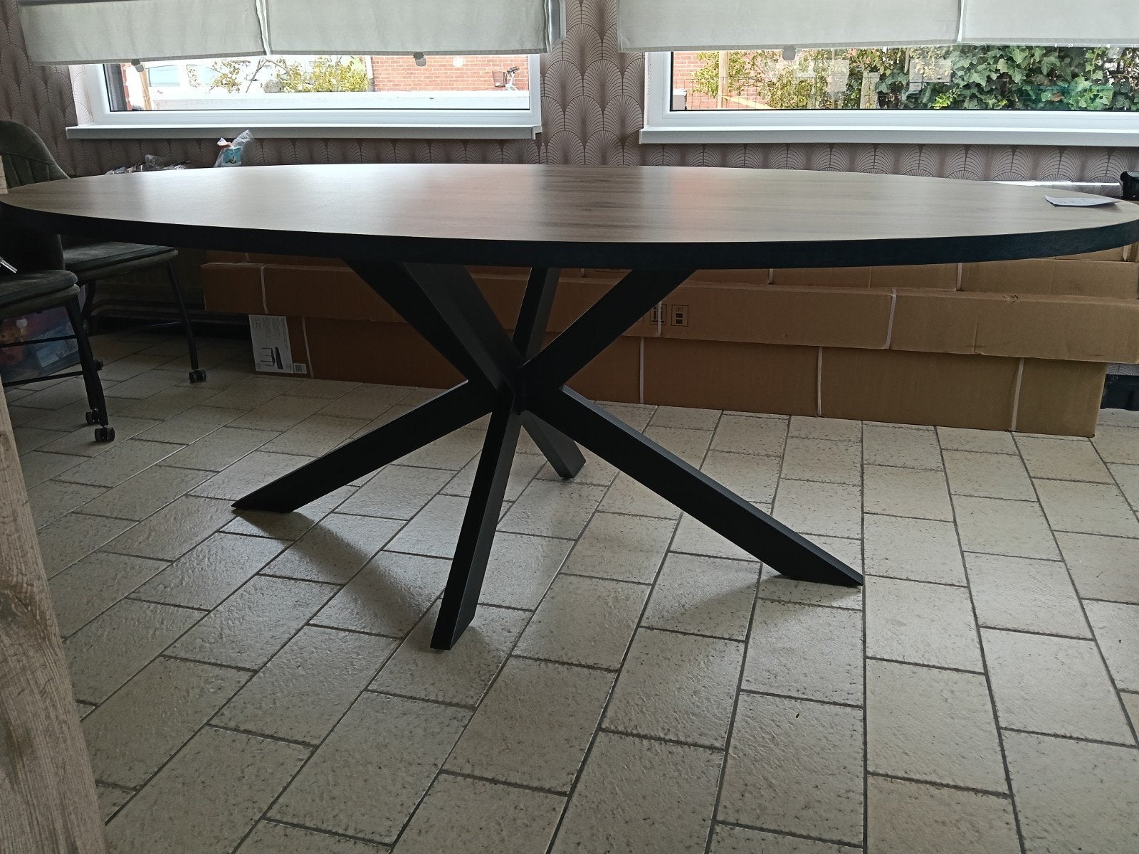 grote ovaal tafel landelijk, Enlèvement, Ovale