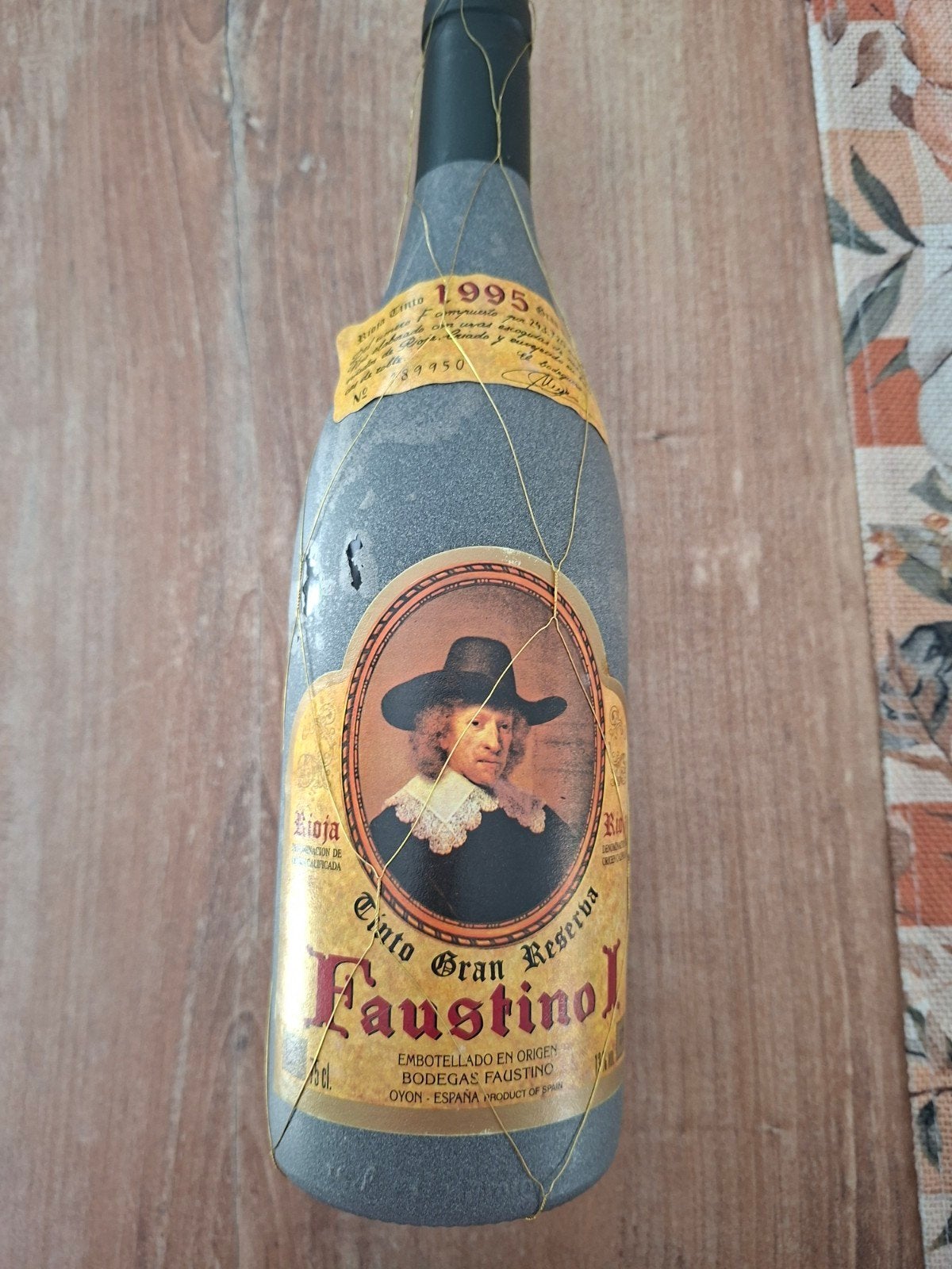 Faustino I Gran Reserva 1995 – Rioja – 75 cl, Collections, Enlèvement ou Envoi, Pleine, Comme neuf, Vin rouge