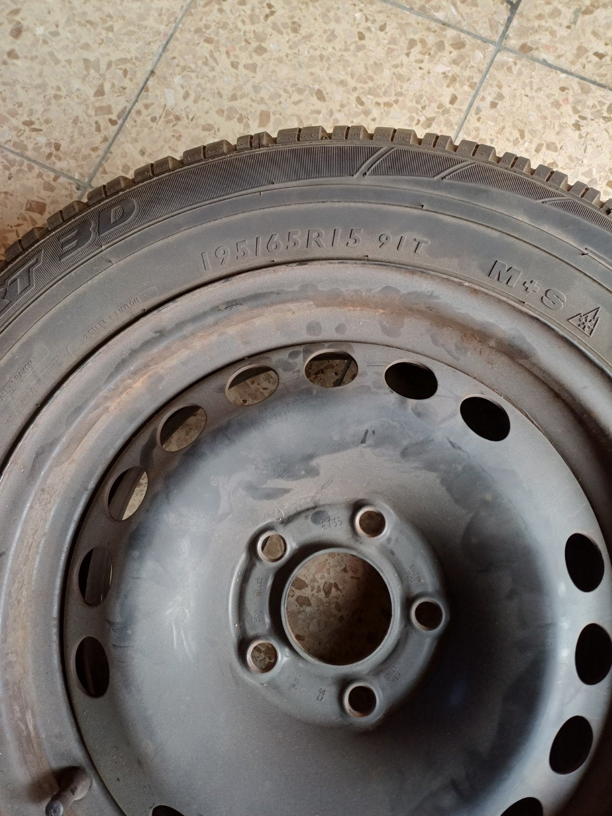 4 stalen velgen met 5 gaten 15 inch, Auto-onderdelen, Ophalen, Gebruikt, 15 inch, Velg(en)