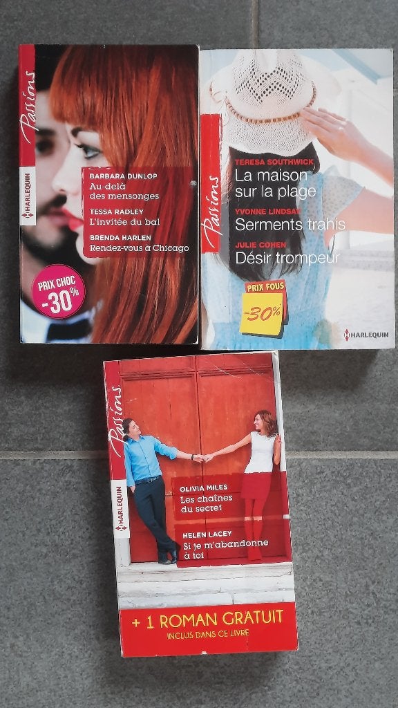 Livres Harlequin Passions, Enlèvement, Utilisé