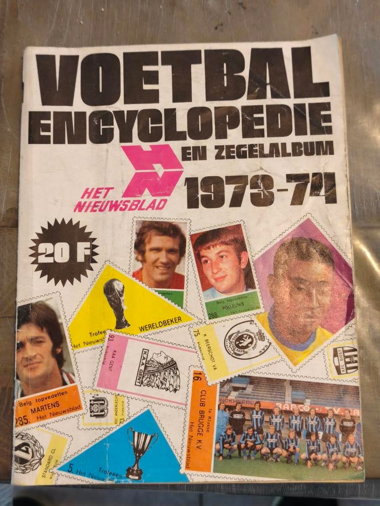 Livre stickers voetbal encyclopédie 1973-1974 complet, Verzamelen, Ophalen of Verzenden