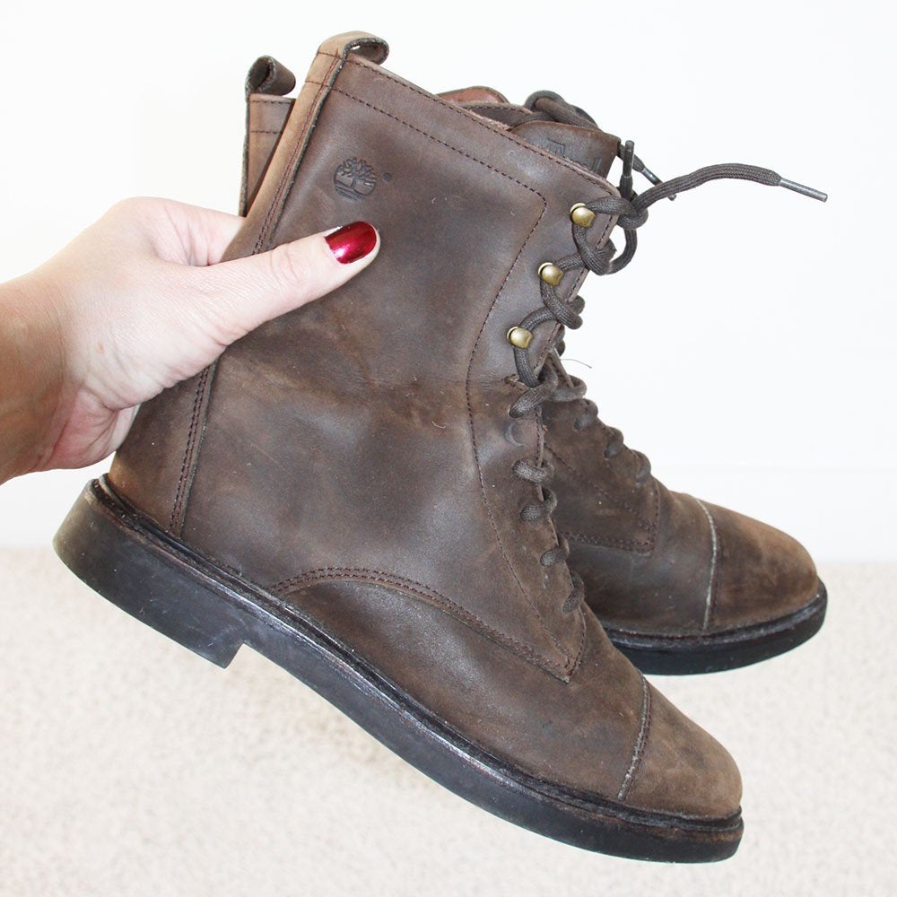 Belles bottes en cuir Timberland -S26 (taille 7½ M/41) €95,-, Neuf, Enlèvement ou Envoi, Brun, Timberland