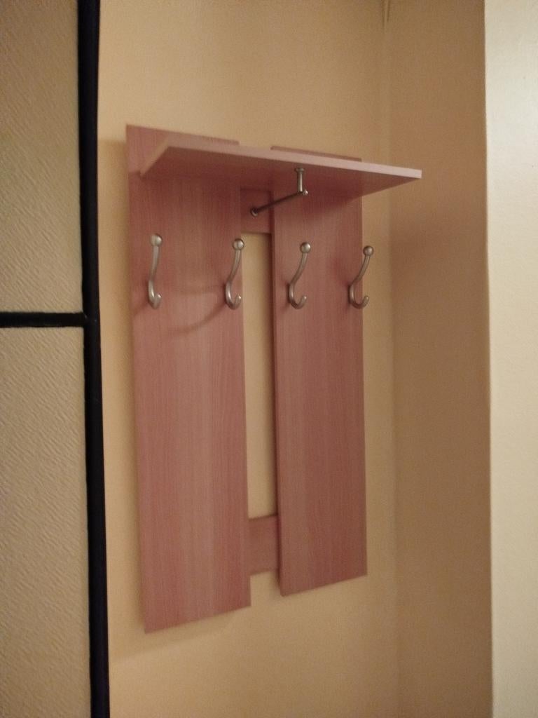 Ensemble porte manteau et miroir, Maison & Meubles, Bois