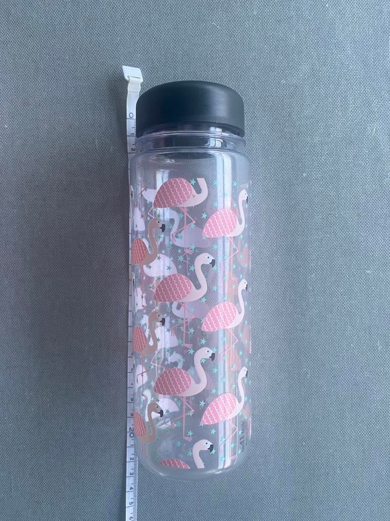 Drinkfles flamingo’s, Ophalen, Zo goed als nieuw